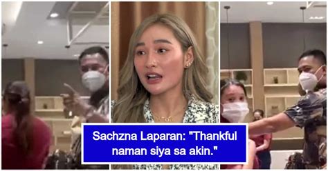Sachzna Laparan, pinasalamatan ng misis ng pulis sa viral video.